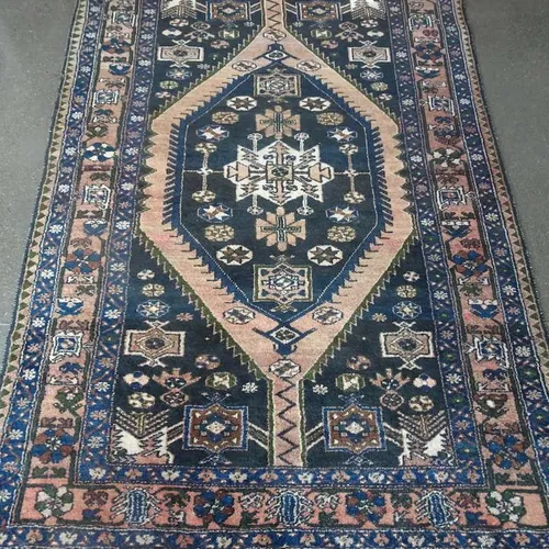 Large Navy Persian Rug