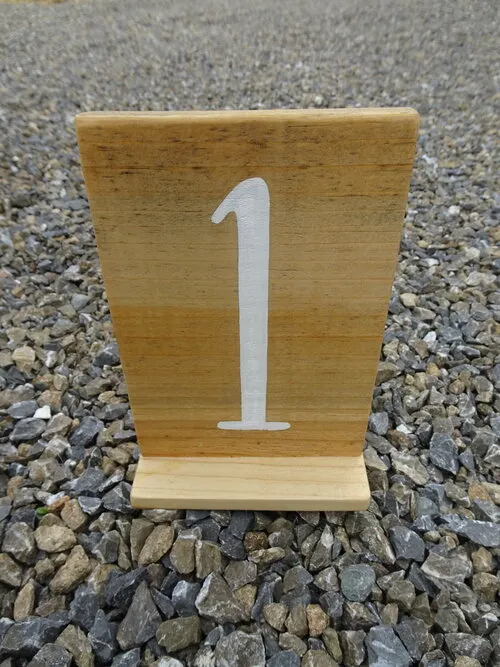 Rustic Table Number