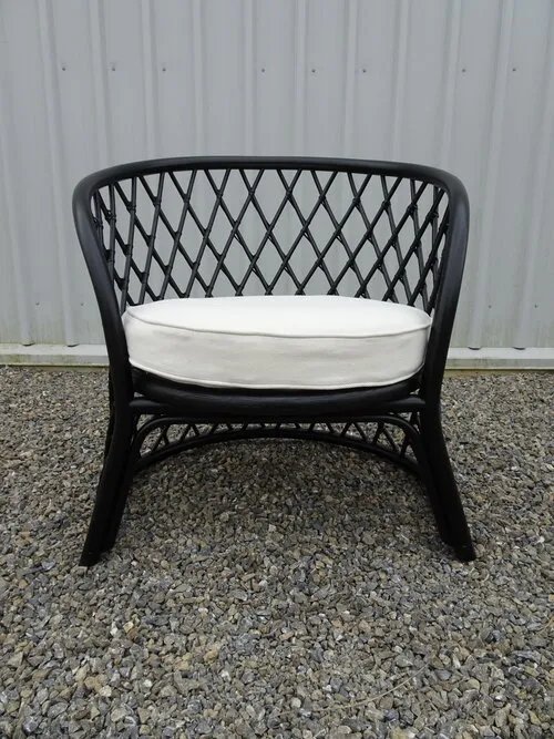Black Cane Armchair