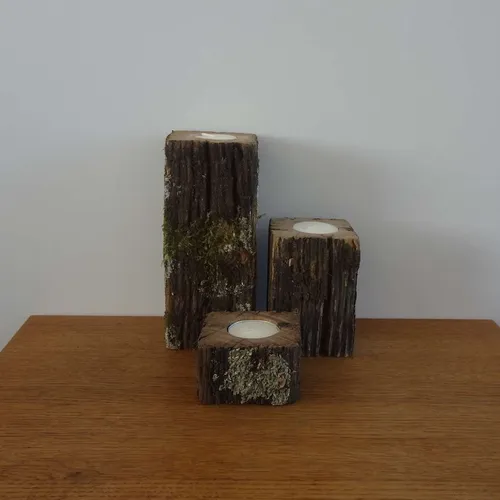 Rustic Candle Holders