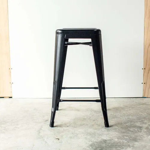 Black Metal Stool