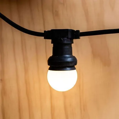 Festoon Lights Type 2 - Frosted Warm White LED Bulb (10m lengths)