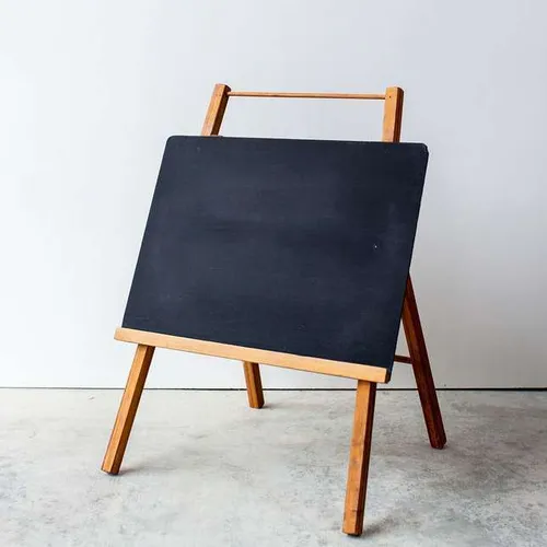 Small School Blackboard with Attached Easel 