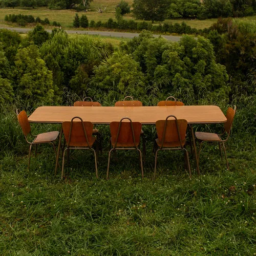 Vintage Folding Trestle Table