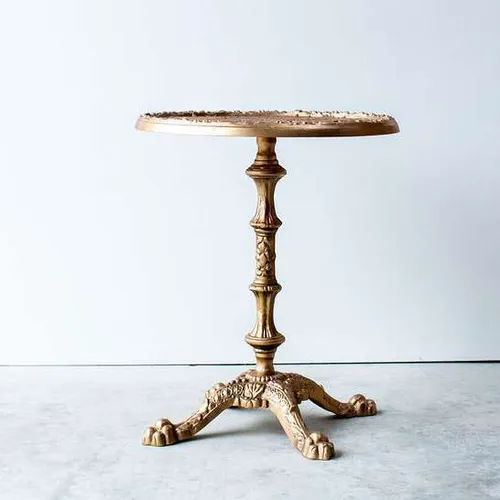 Gold Ornate Side Table 