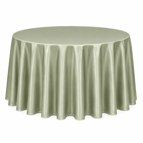 Table cloth (satin) - Sage - 120-inch round