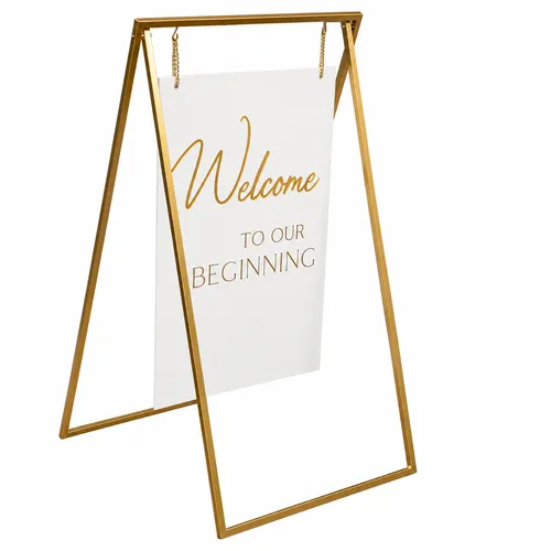 “Welcome to our wedding” sign