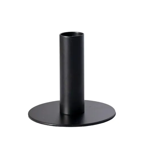 Black Dinner Candle Holder