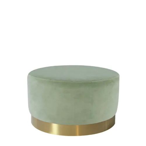 Sage Large Velvet Ottoman