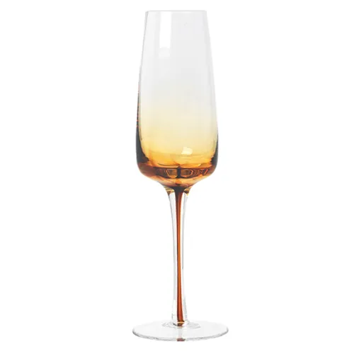 Amber Champagne Glass