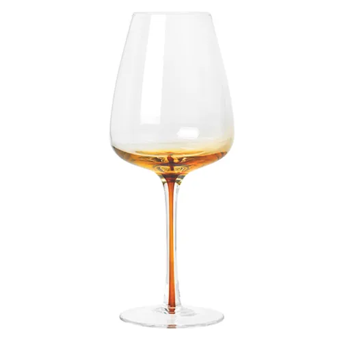 Amber White Wine Glass