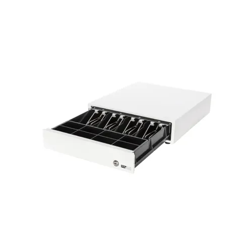 Cash Drawer Push to Open White