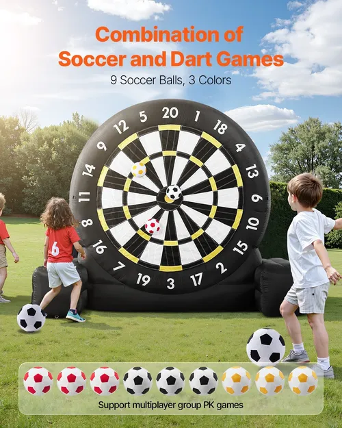 10FT. INFLATABLE SOCCER DARTBOARD