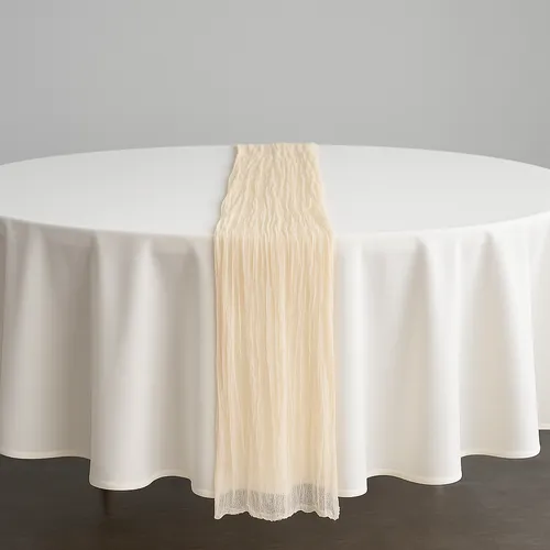 Champagne Cheescloth Runners
