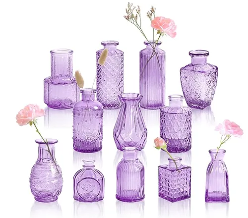 Purple Bud Vases (set of 12)