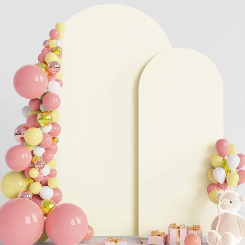 Ivory Arch Backdrop Cover