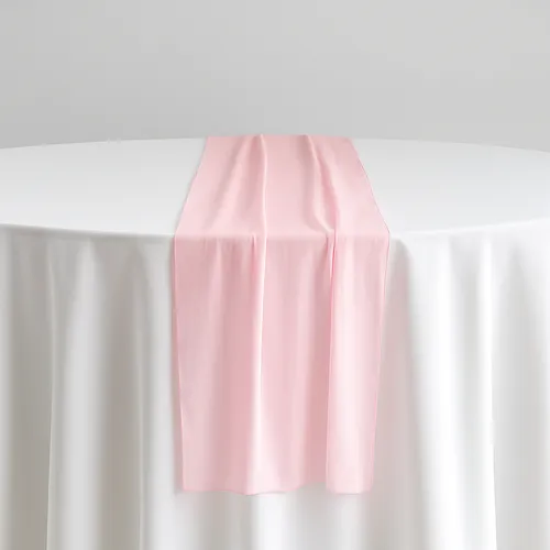 Pink Chiffon Table Runner