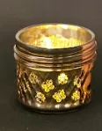 Gold candle tealight holder