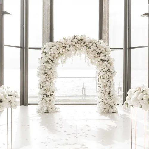 white Floral Arch