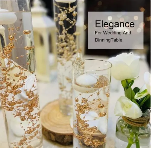 Pearl Floating beads - gold