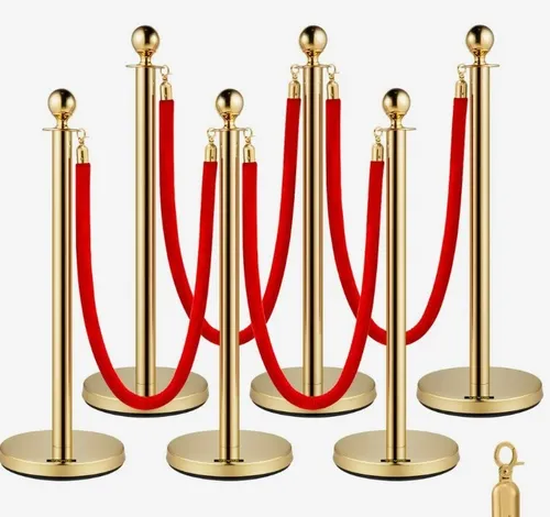 Gold Stanchions 6pcs