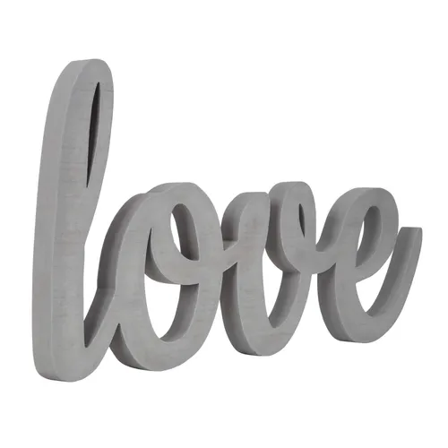 Wood cursive letter LOVE