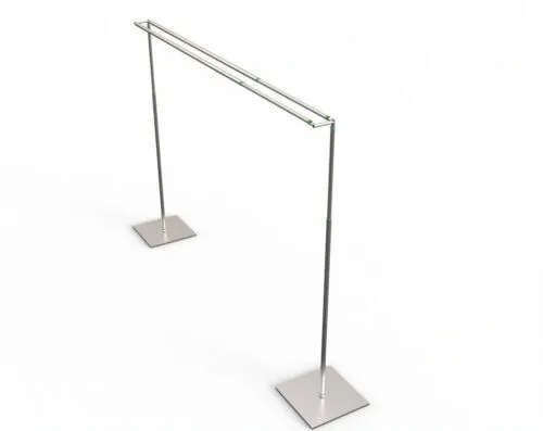 Double cross bar adjustable backdrop 10x10