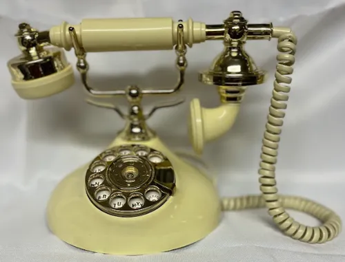 Vintage Telephone French Victorian Style Rotary Dial