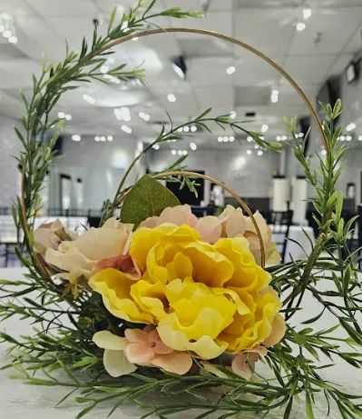 Hoop table centerpiece