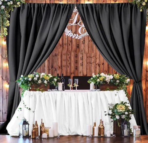 Wrinklefree black panel backdrop 5ft wide 10ft long