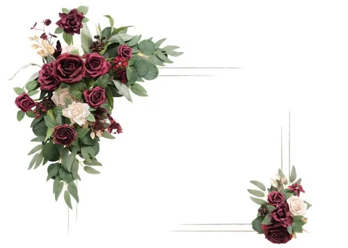 Burgundy arrangement