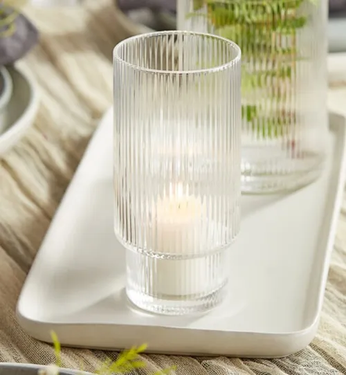 Ribbed Candle holders