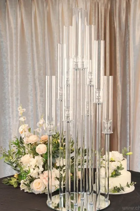 10 arm Large Acrylic Candelabra