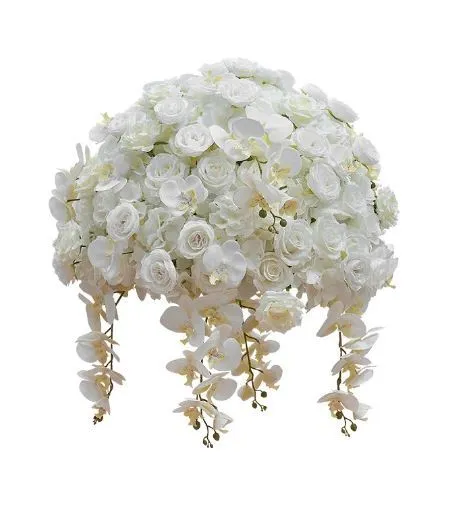 White Rose Hydrangea Flower ball