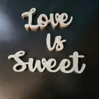 Love is sweet letters
