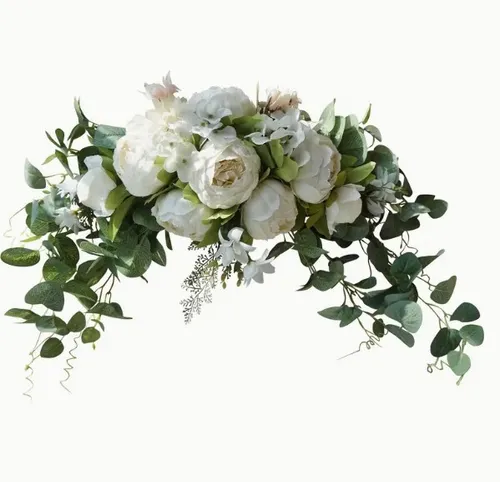 Lush Peony & Eucalyptus Artificial Flower Garland