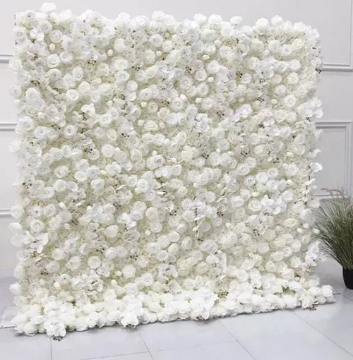 White Flower Wall 8x8 