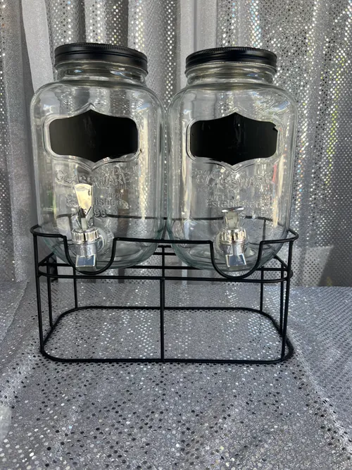 Double Glass Drink Dispenser