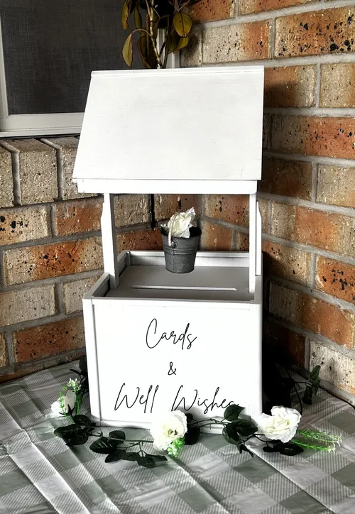 Wishing Well - White Wood