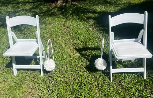 White Rose Balls for Shepherd's Hooks 