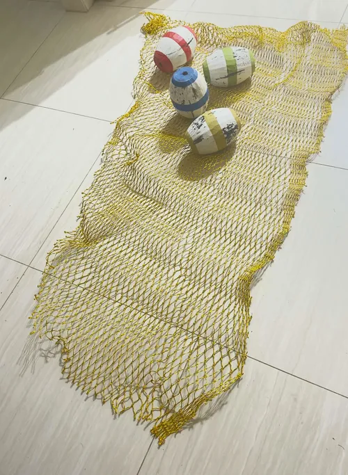 Decorative Fishing Net Yellow 