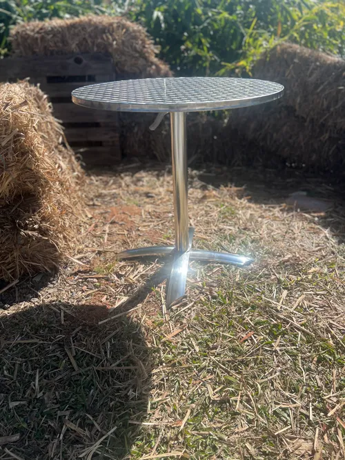 Silver bistro table