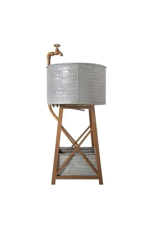 Mini steel corrugated tank with tank stand 