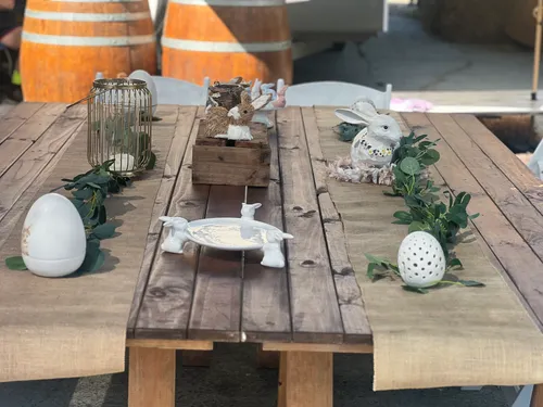 Hessian Table Runner 