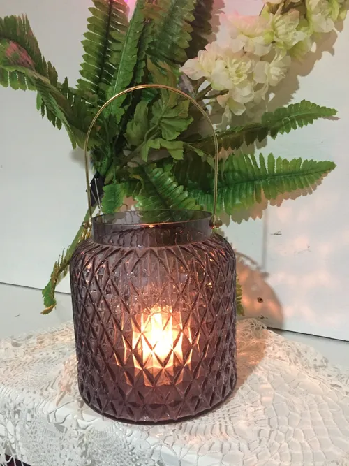 Smokey Grey Candle Lanterns