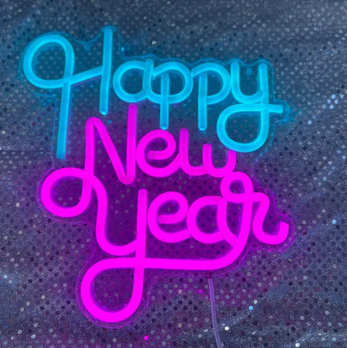 Neon Light up 'Happy New Year' sign 