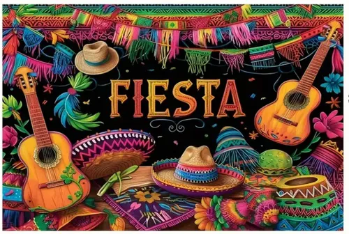 Fiesta Mexican Theme Backdrop 