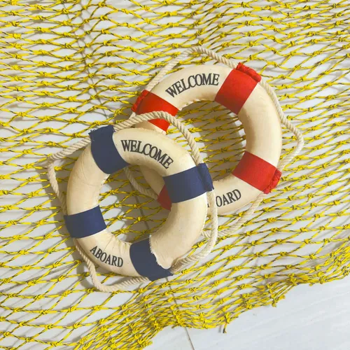 Mini Welcome Aboard Buoys Set of 2