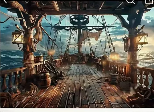 Pirate Ship Deck Party Banner 