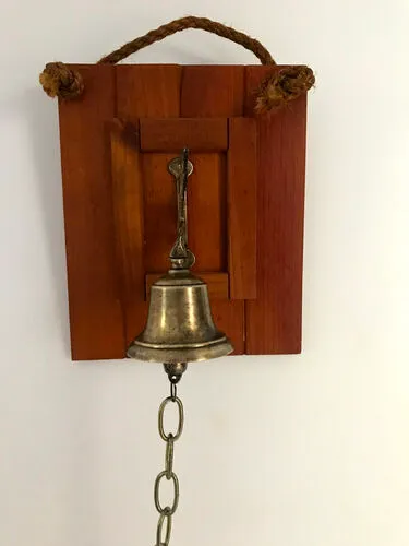 Brass Bell on a Board